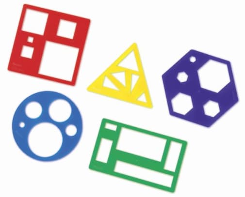 Primary Relational Shapes Templates - Set of 5