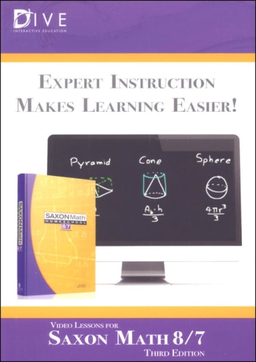 DIVE CD-ROM Saxon Math 8/7 3rd Edition Windows/Mac