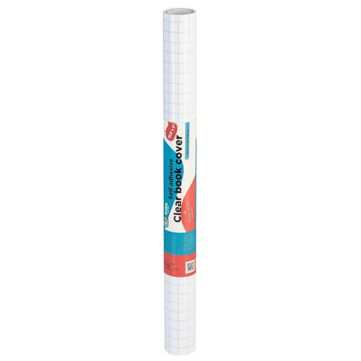 Self Adhesive Book Cover - Clear 17.5" x 3 Yard