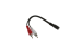 Audio Cable 3.5mm Female to (2)RCA Male Y-Cable, 0.5 ft (6 in)