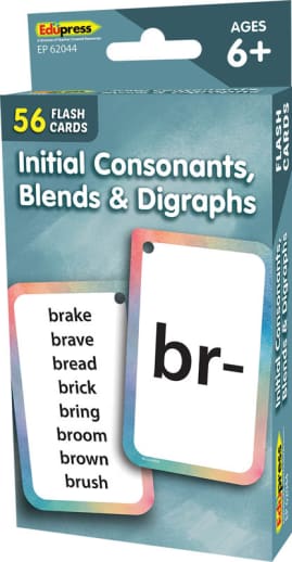 Initial Consonants, Blends & Digraphs Flash Cards