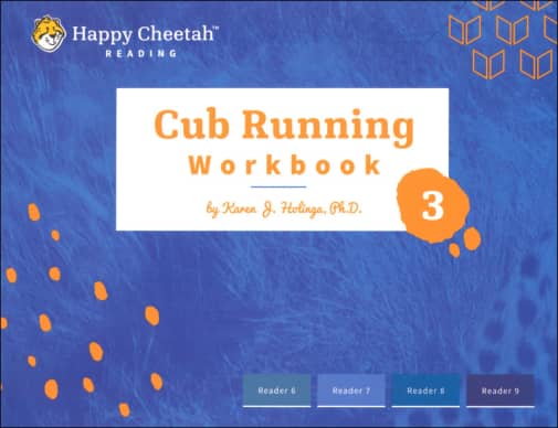 Happy Cheetah: Cub Running Workbook 3