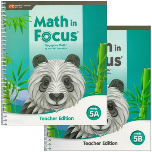 Math in Focus 2020 Teacher Edition Set Grade 5