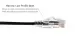 CAT-6A Slim Ethernet Patch Cable, 10ft, Black