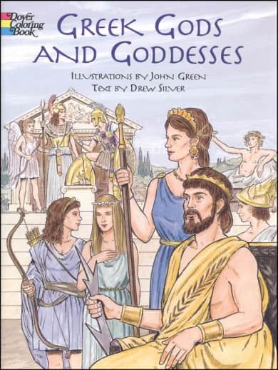 Greek Gods and Goddesses Coloring Book