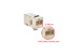 Cat6A Shielded Snap-In Type In-Line Coupler