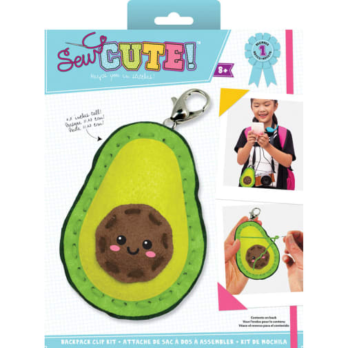 Sew Cute Felt Keychain Kit Avocado
