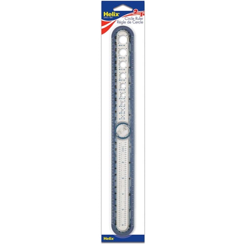 2-in-1 Circle Ruler 12"