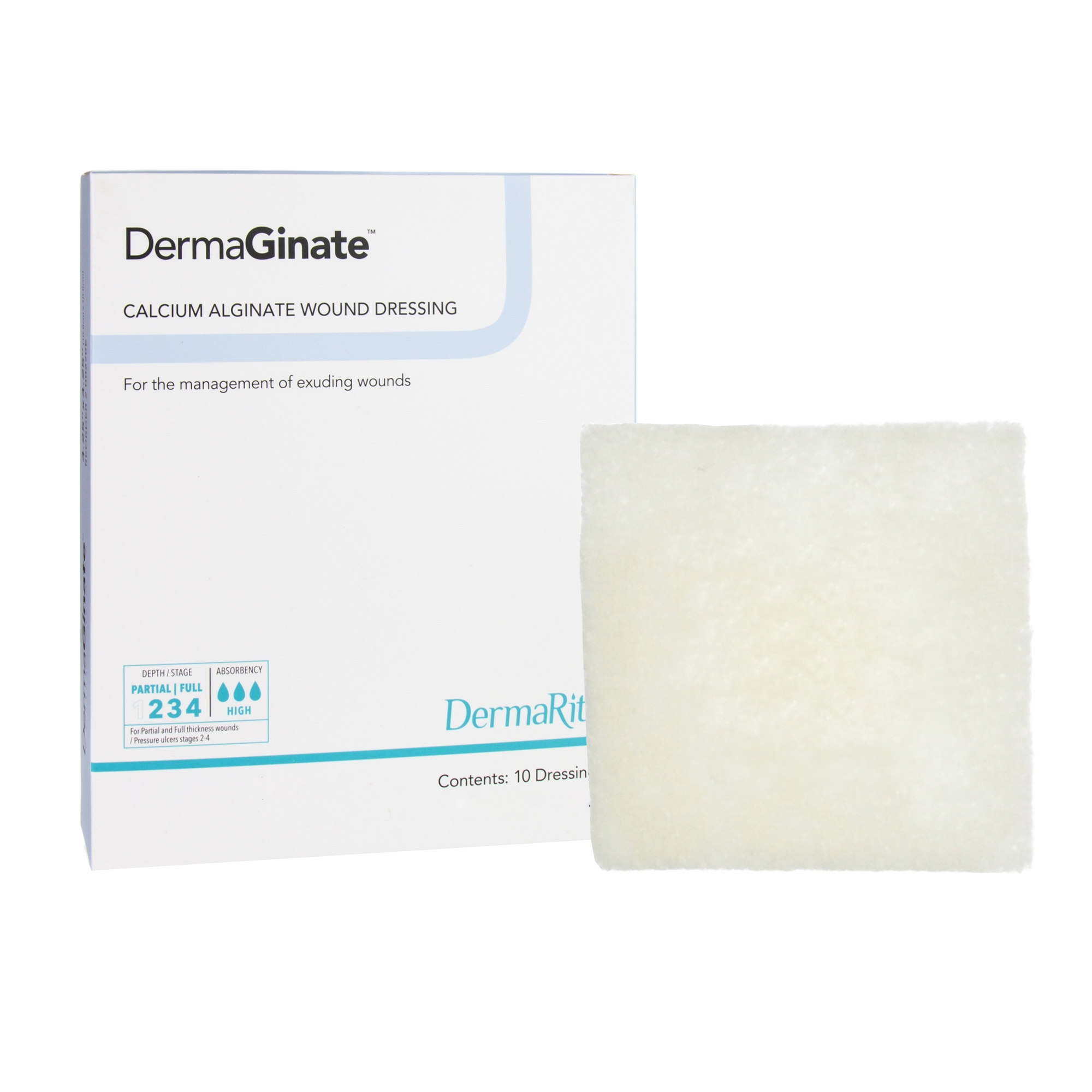 DermaGinate Alginate Dressing, 2 x 2 inch MK 727076