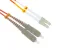 LC to SC Multimode Duplex 50/125 OM2 UPC Fiber Patch Cable, 10 Meters