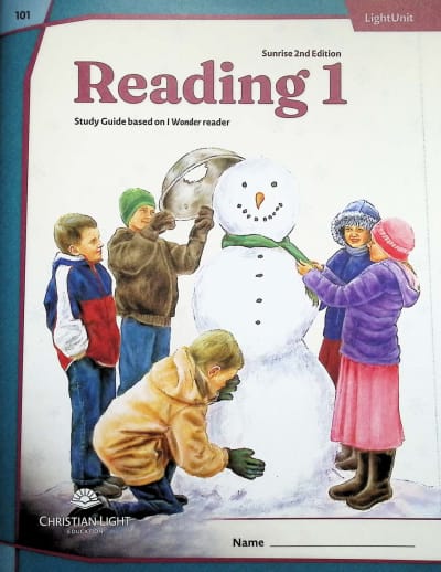 Christian Light I Wonder Reading 101 LightUnit Sunrise 2nd Ed