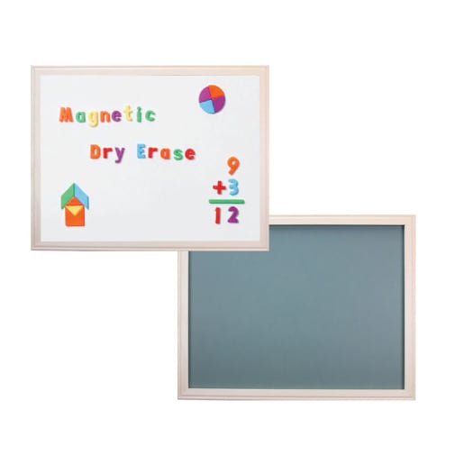 Wood Framed Magnetic Combo Board 9" x 12"