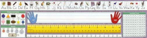 Primary Desk Plate - Traditional Manuscript