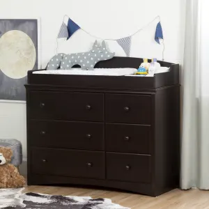 Changing table with removable rim