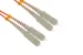 SC to SC Multimode Duplex 50/125 OM2 UPC Fiber Patch Cable, 2 Meters