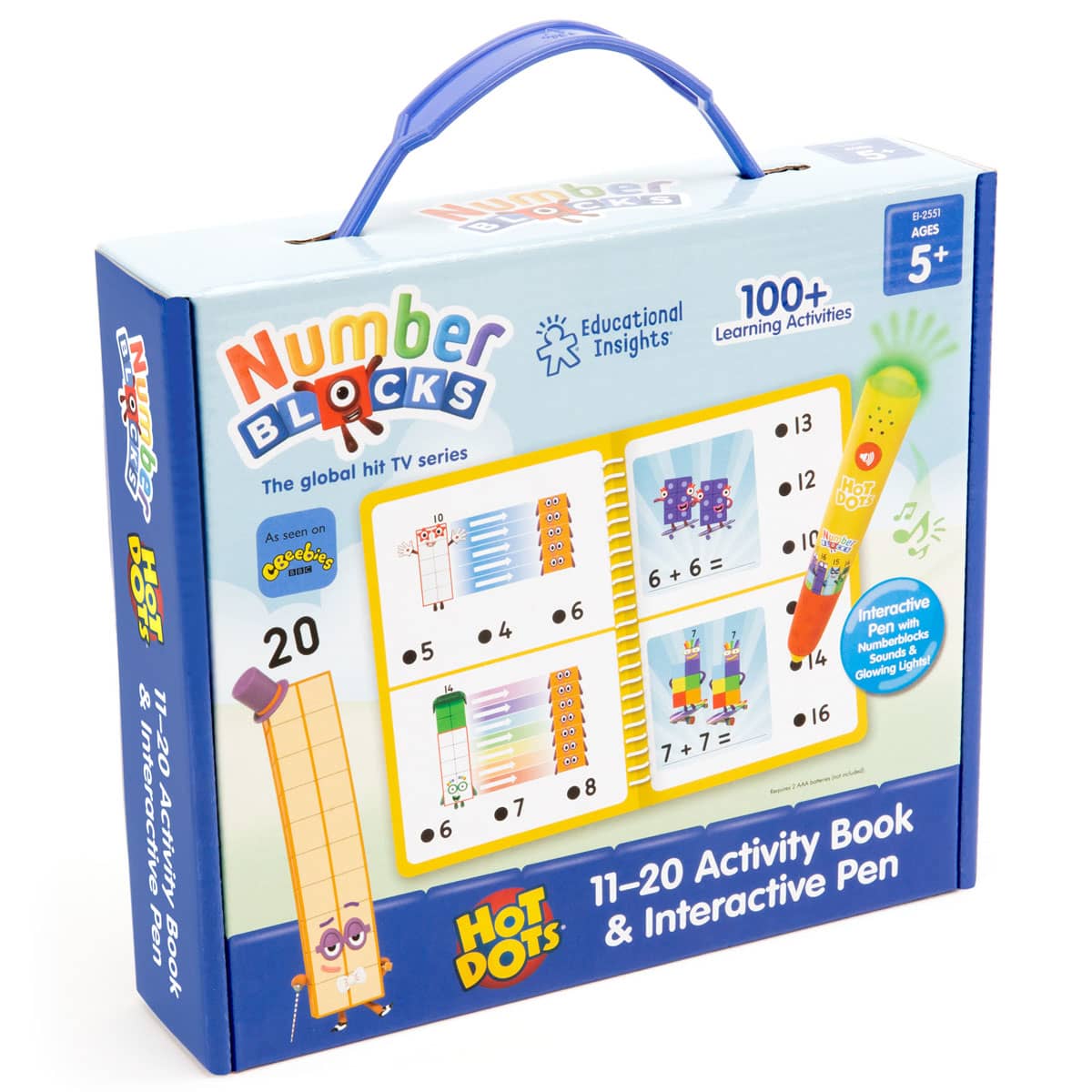 Hot Dots Numberblocks Activity Book 11-20 & Interactive Pen