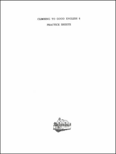 Climbing to Good English Grade 6 Practice Sheets