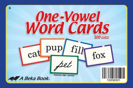 Abeka One-Vowel Word Cards
