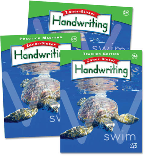 Zaner-Bloser Handwriting Grade 2M Home School Bundle - Student Edition/Teacher Edition/Practice Masters (2012 edition)