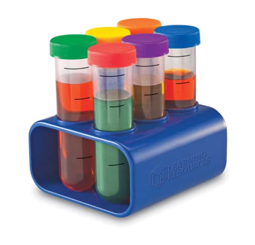 Learning Resources Jumbo Test Tubes With Stand (Set of 6)