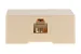 RJ11 Single Port Surface Mount Jack Ivory