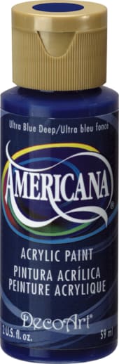 Americana Acrylic Paint 2 oz Ultra Blue Deep