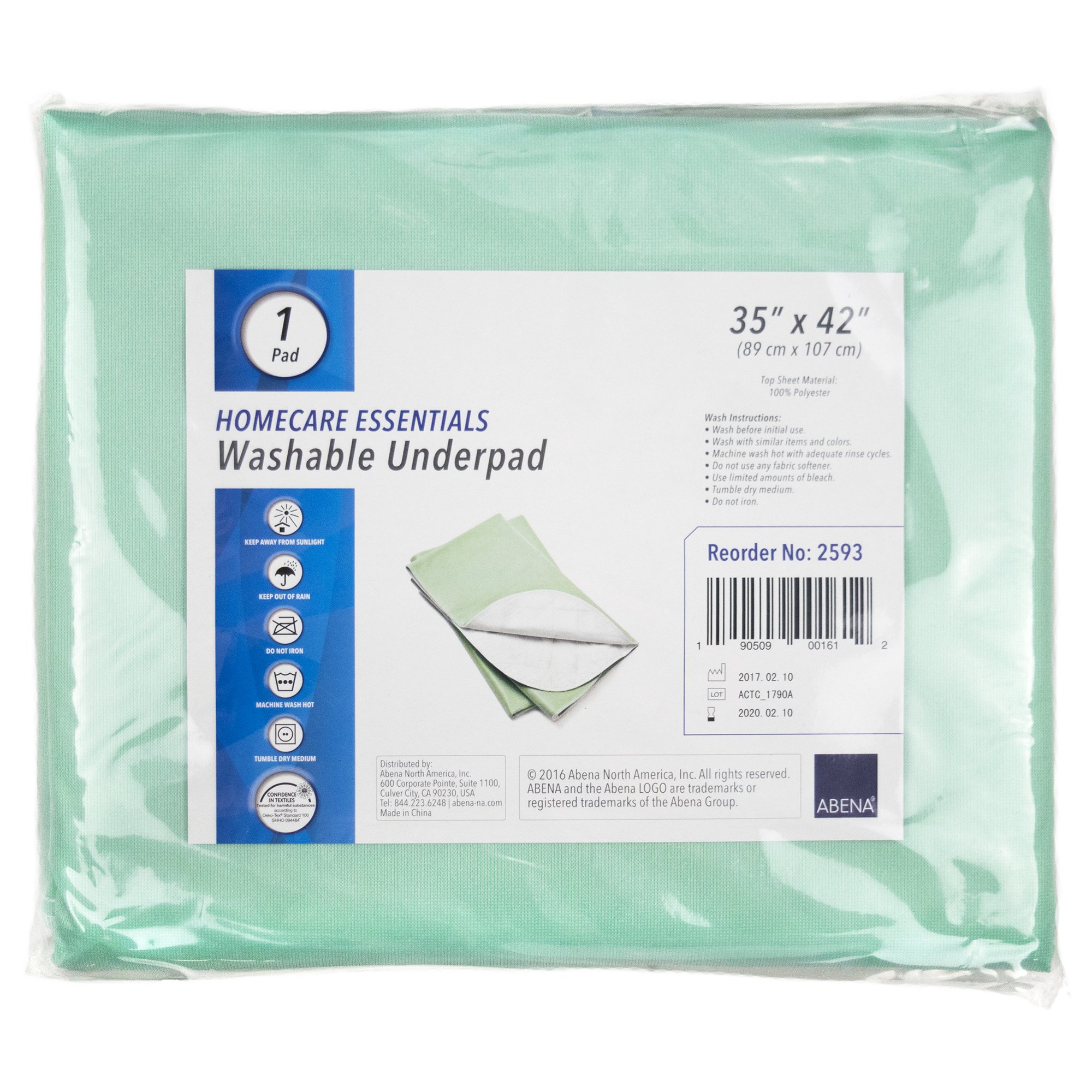 Abena Homecare Essentials Washable Underpad, 35 x 42 Inch MK 1170406
