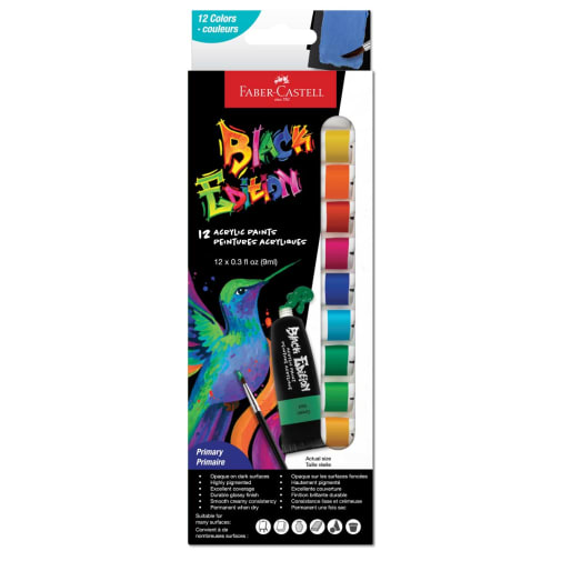 Acrylic Paint - Primary (12 tubes)