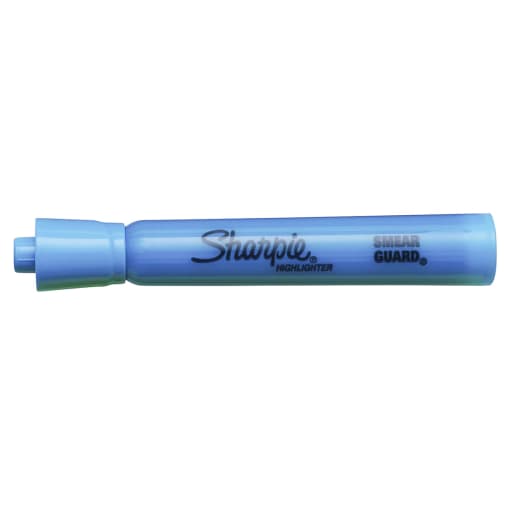 Sharpie Tank Style Highlighter, Blue Ink, Chisel Tip