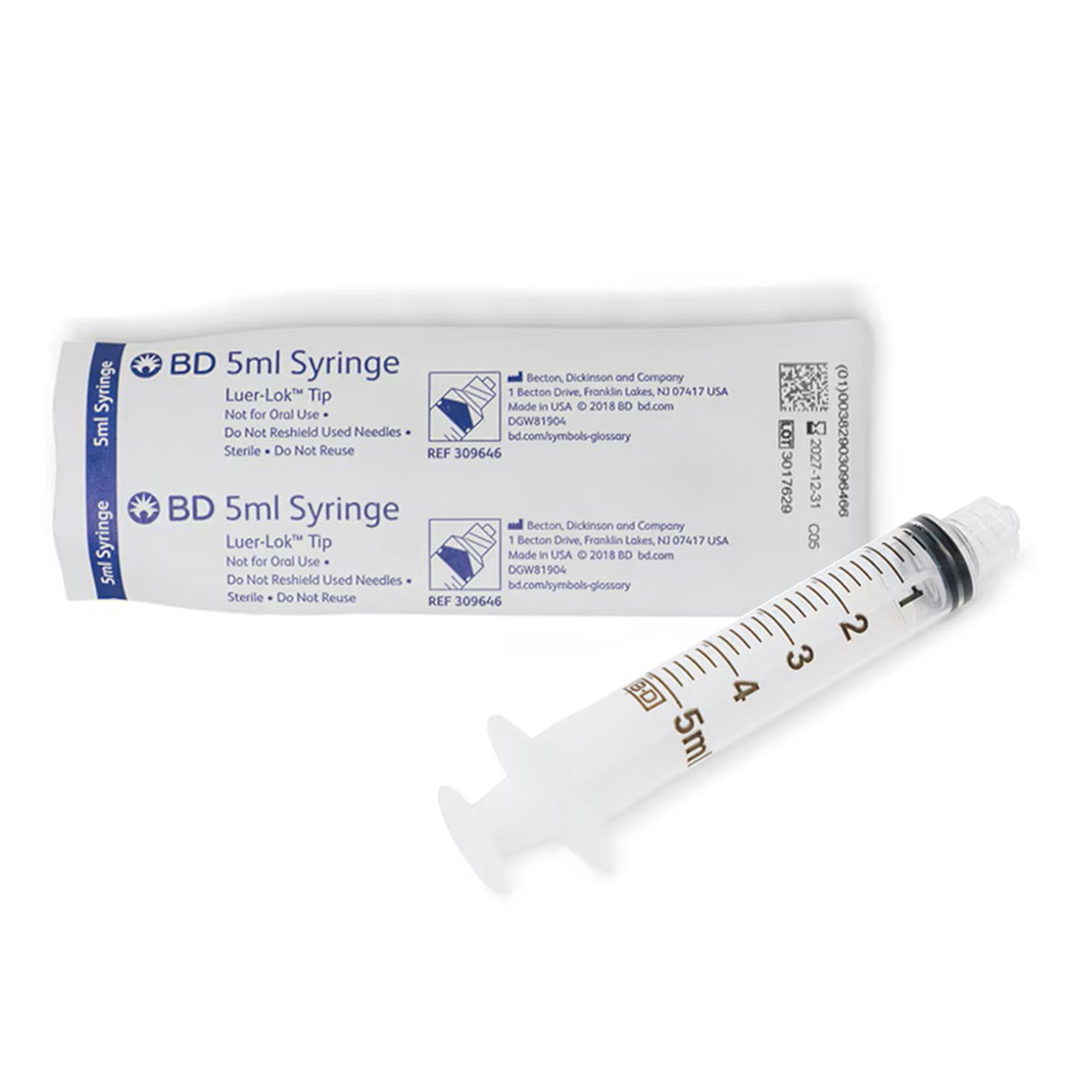 BD Luer-Lok General Purpose Syringe, 5 mL MK 726719
