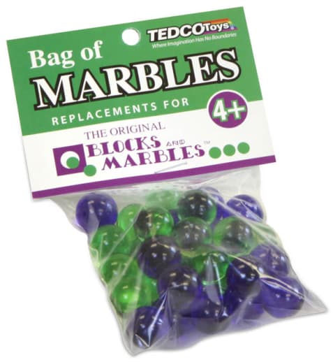 Blocks and Marbles Bag of Marbles (30 Marbles