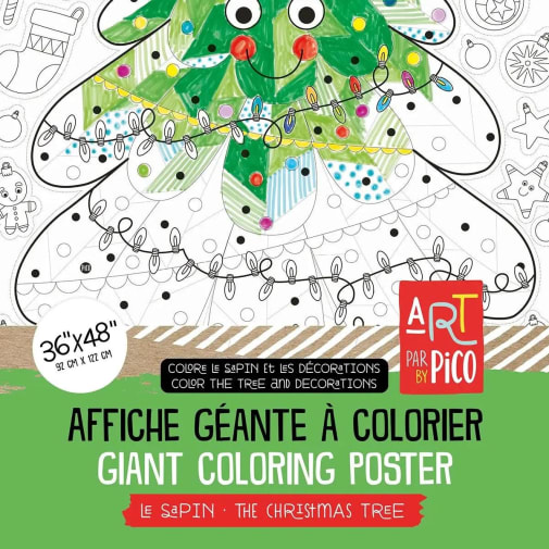 Christmas Tree Giant Coloring Page