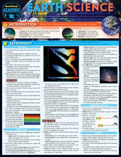 Earth Science Quick Study