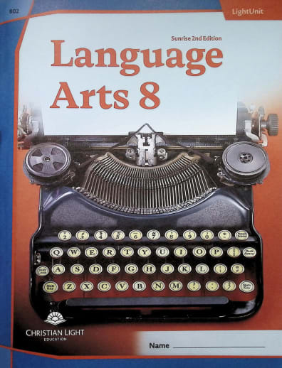 Language Arts LightUnit 802 Sunrise 2nd Edition
