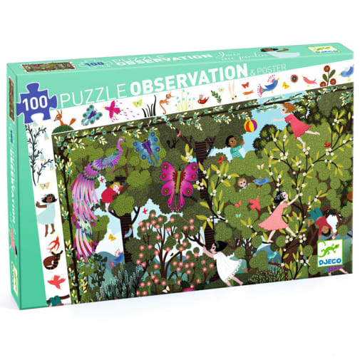 Djeco Garden Play Time Observation Puzzle (100 pieces)