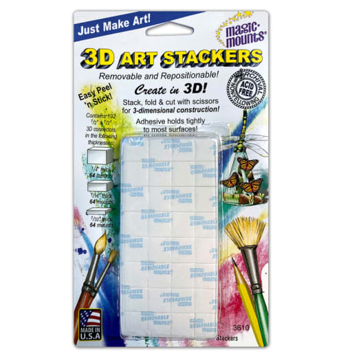 3D Art Stackers - 192 count (1/2"x1/2")