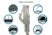 Cat5e Ethernet Patch Cable, Snagless, UTP, 5 ft, Gray