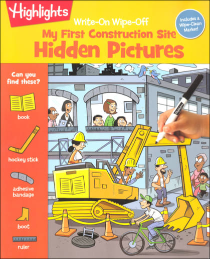 Write-On Wipe-Off My First Construction Site Hidden Pictures