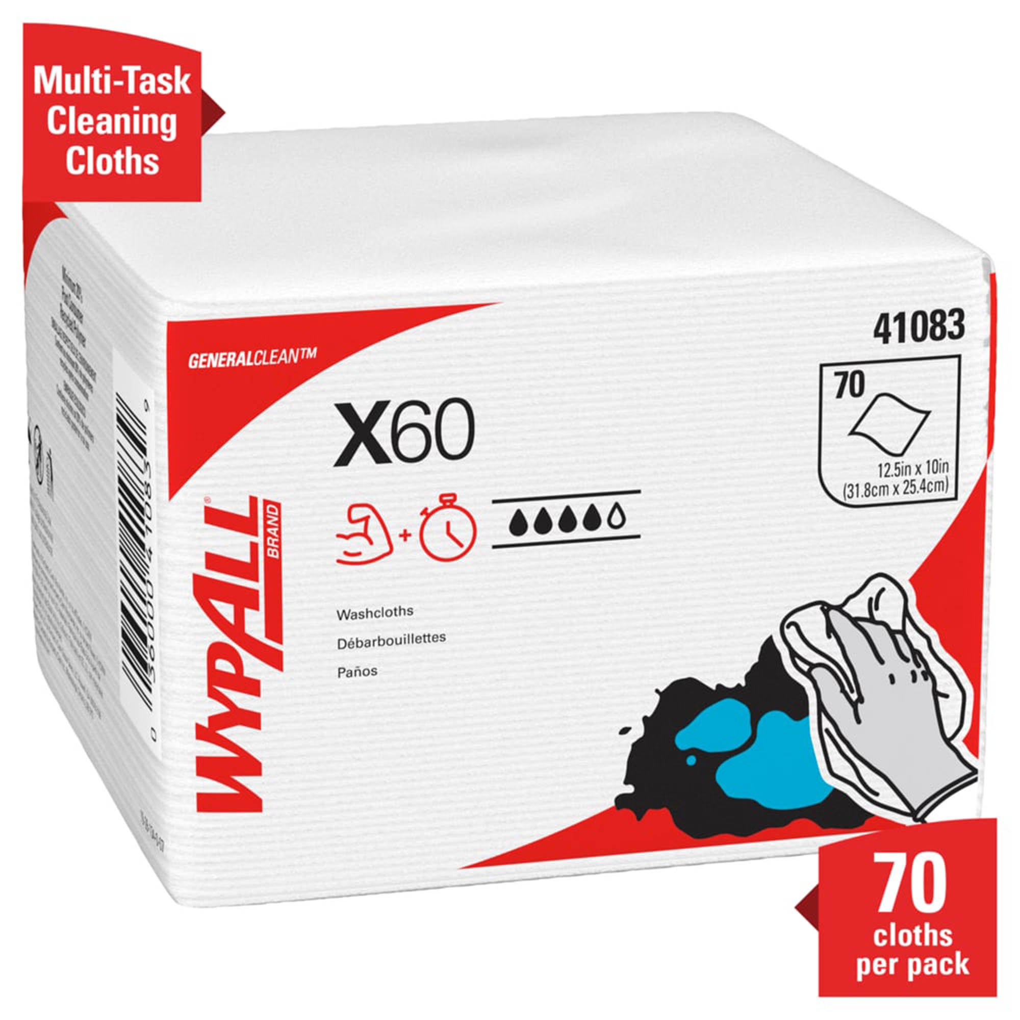 WypAll X60 Washcloths MK 969794