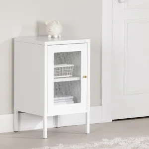 Metal Mesh 1-Door Nightstand