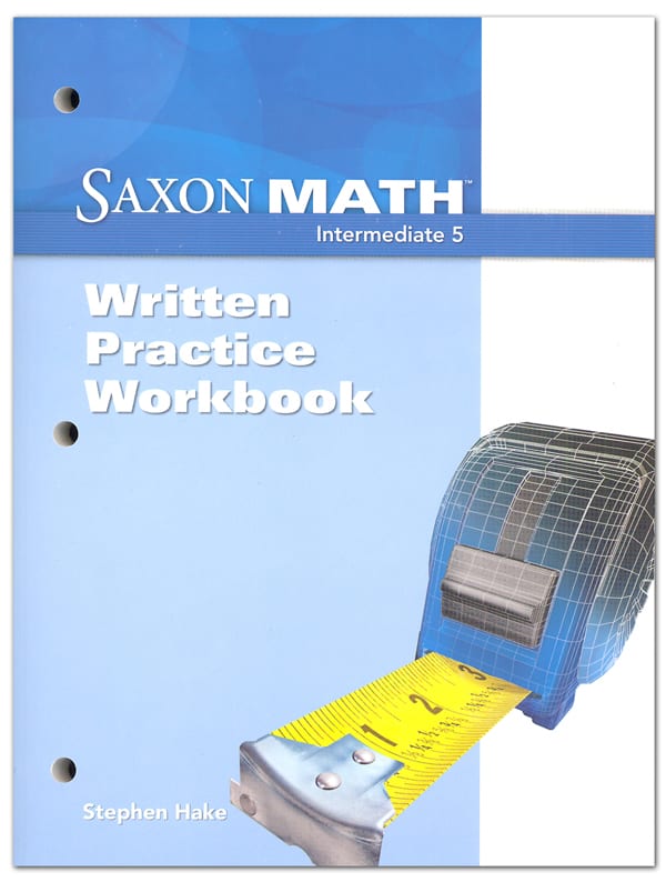 Saxon Math Intermediate 5 Written Practice Workbook