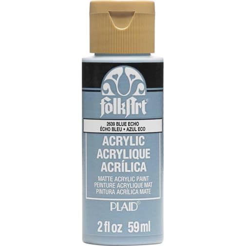 Folkart Color Acrylic Paint Blue Echo - 2 oz