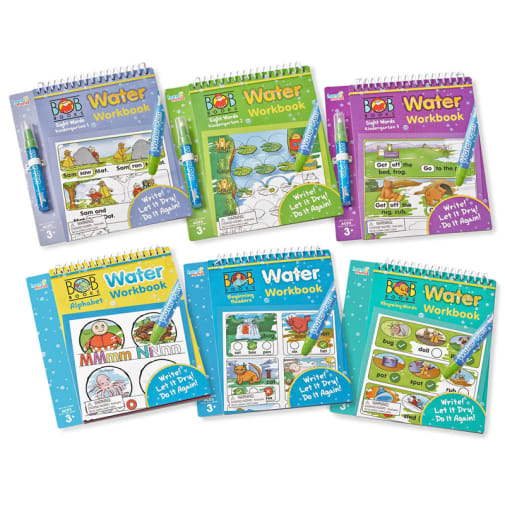 Bob Books Reading Readiness Water Workbook Set