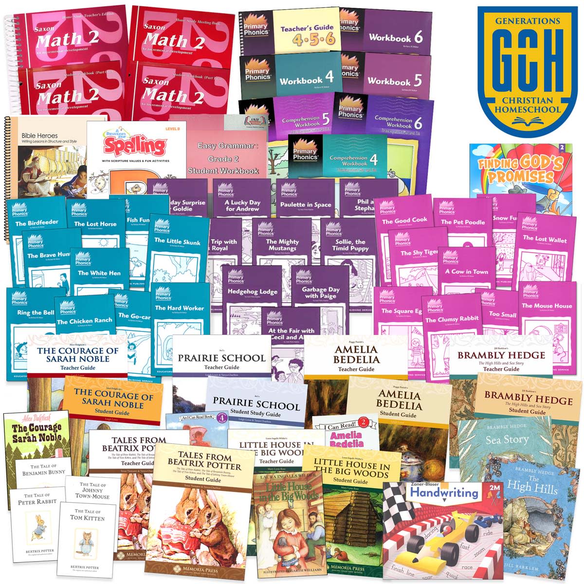 Generations Homeschool Grade 2 Curriculum Package