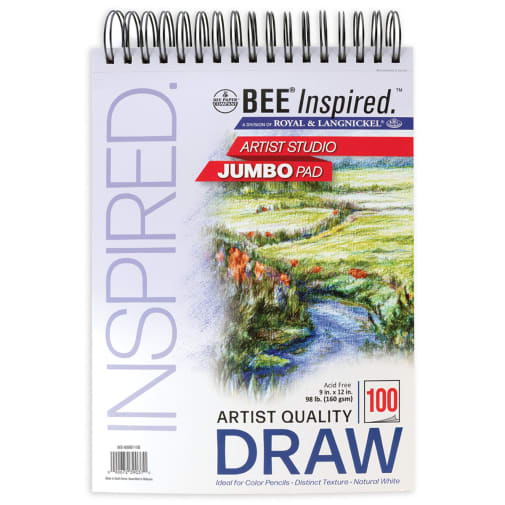 Bee Inspired 9" x 12" Drawing Pad Jumbo (100 sheets)