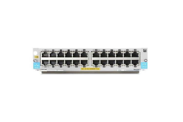 Aruba 24 Port 10/100/1000Base-T PoE+ MACsec v3 zl2 Module, Factory Sealed, J9986A