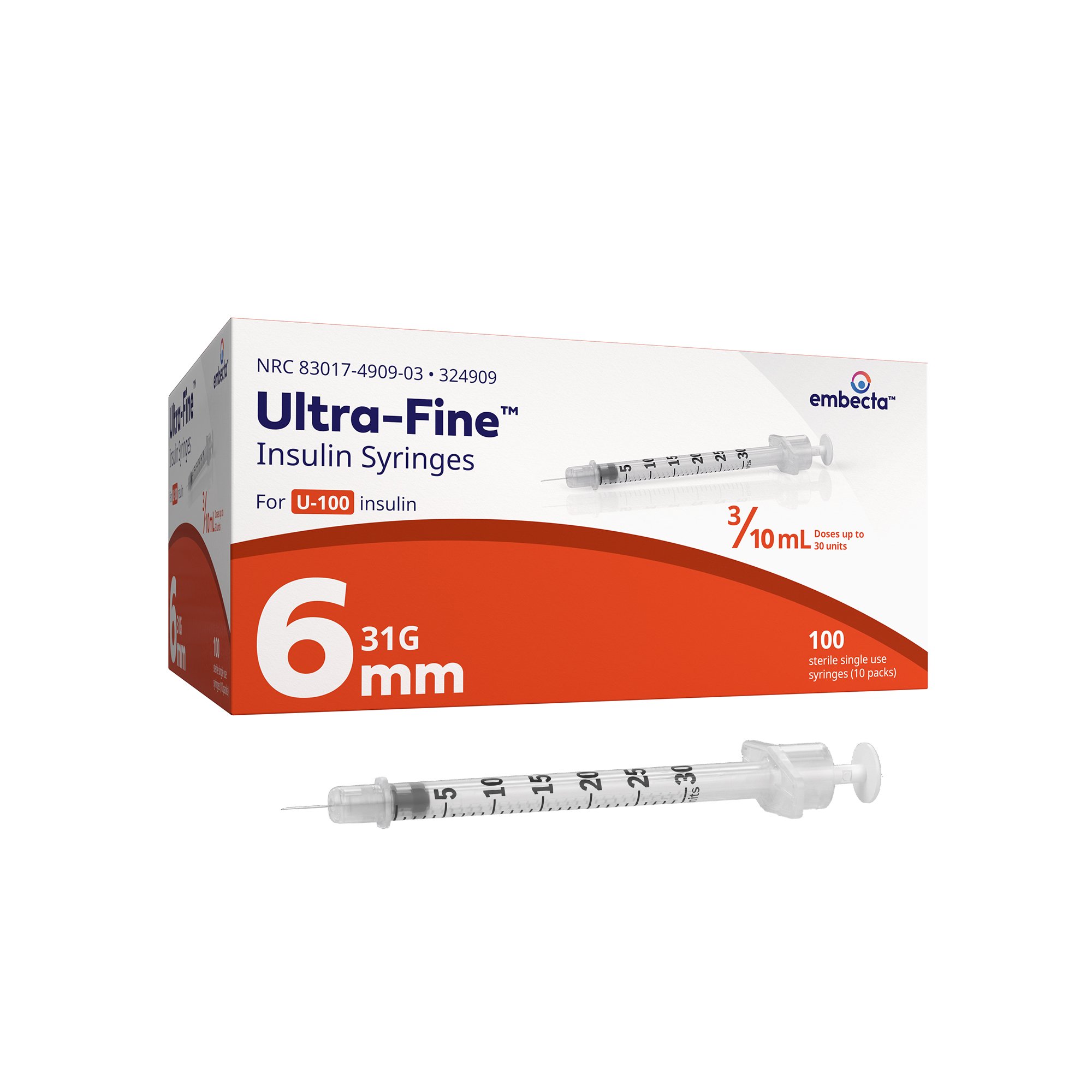 Ultra-Fine Insulin Syringe with Needle MK 810919