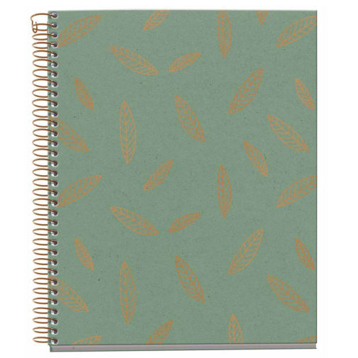 Green Leaves Fashion Cardboard Notebook