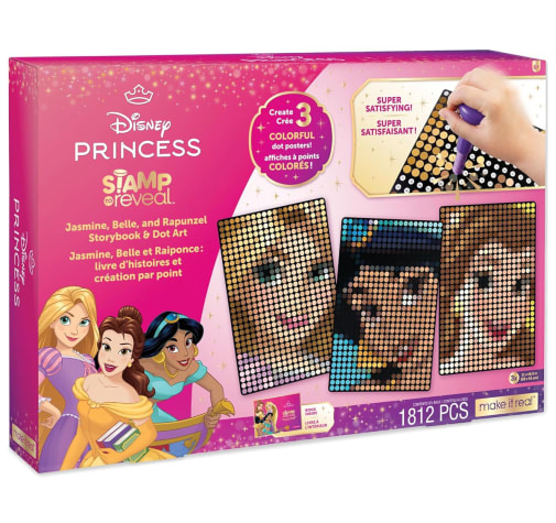 Disney Princess Stamp to Reveal Jasmine, Belle, and Rapunzel Storybook & Art