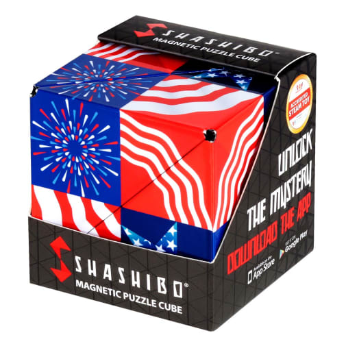 Shashibo Magnetic Puzzle Cube - Patriotic